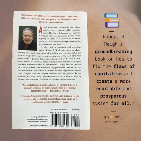 Saving Capitalism by Robert B. Reich | Business & Economics | Paperback Book - Picture 2 of 2
